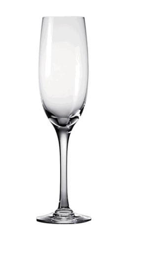 DARTINGTON CRYSTAL CHATEAUNEUF VINTAGE FLUTE GLASS